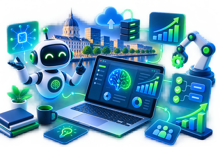 Intelligence artificielle pour les entreprises nantaises : guide pratique 2026